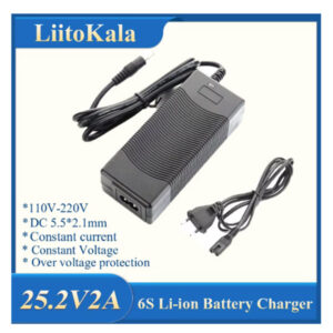 Cargador de baterias litio Ion 25,2 Volts, 6S, 2A