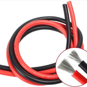 Cable 10AWG  Silicona  Rojo y Negro  -2 metros -